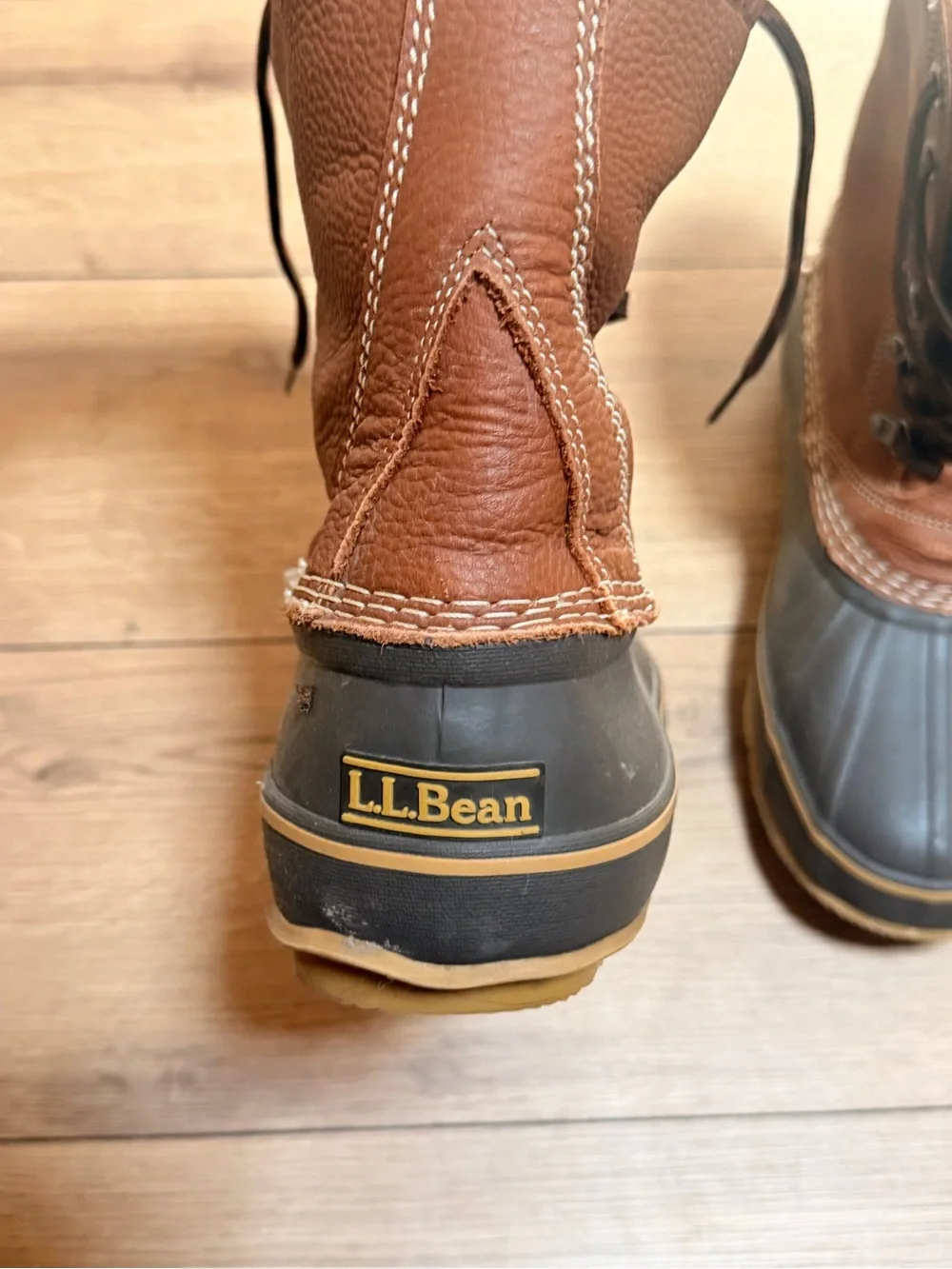 L.L. Bean Brown and Black Men’s Rain & Snow Boots